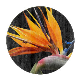 オレンジバードオブパラダイスプラント開花フローラ カッティングボード