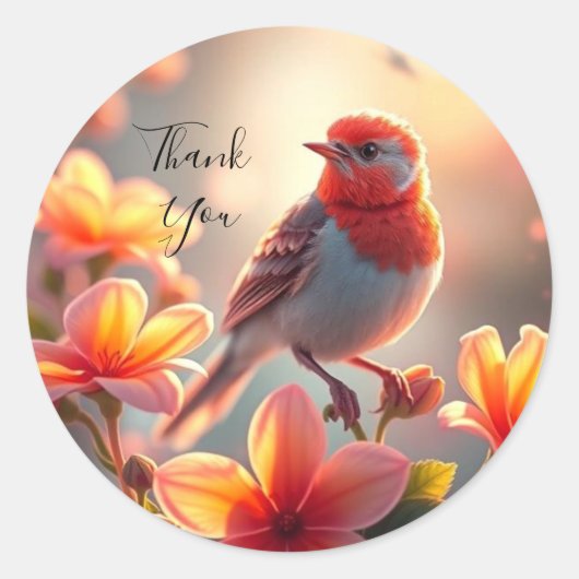 オレンジバードフローラシール ラウンドシール (正面)