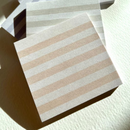 オレンジパステルストライプポストイットノート ポストイット