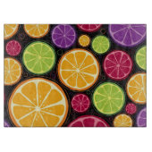 オレンジパターンおよび背景 カッティングボード (正面)