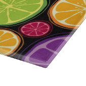 オレンジパターンおよび背景 カッティングボード (角)