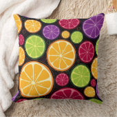 オレンジパターンおよび背景 クッション (ブランケット)