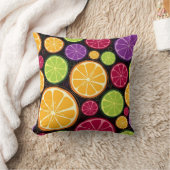 オレンジパターンおよび背景 クッション (ブランケット)