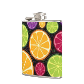 オレンジパターンおよび背景 フラスク (左)