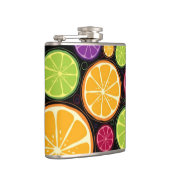 オレンジパターンおよび背景 フラスク (右)