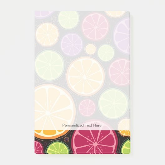 オレンジパターンおよび背景 ポストイット (正面)