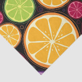 オレンジパターンおよび背景 薄葉紙 (詳細)