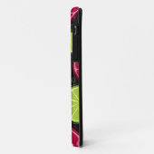 オレンジパターンおよび背景 Case-Mate iPhoneケース (裏面/左)