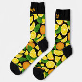 オレンジパターンソックス ソックス (左)