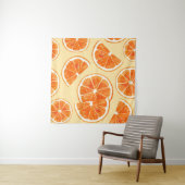 オレンジパターンフルーツ、ダイエット食品水カラーイラスター タペストリー (インサイチュ)