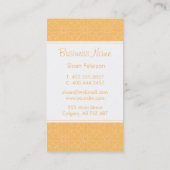 オレンジパターン名刺 名刺 (裏面)