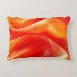 オレンジパターン アクセントクッション