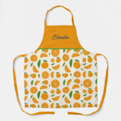 オレンジパターン エプロン (正面)