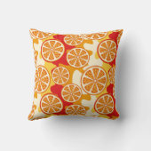 オレンジパターン クッション (裏面)