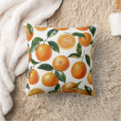 オレンジパターン クッション (ブランケット)