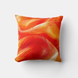 オレンジパターン クッション