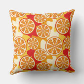 オレンジパターン クッション (裏面)