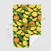 オレンジパターン ゴルフタオル (インサイチュ)