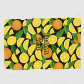 オレンジパターン ゴルフタオル (横)