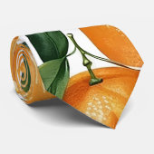 オレンジパターン ネクタイ (ロール)