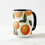 オレンジパターン マグカップ (正面右)