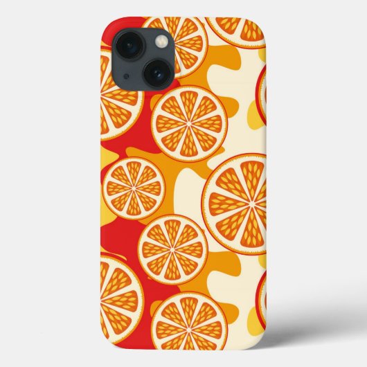 オレンジパターン Case-Mate iPhoneケース (裏面)