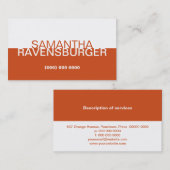 オレンジパネル 名刺 (正面/裏面)