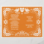 オレンジパペル結婚ピカドのフィエスタ折り畳みプログラム (正面)