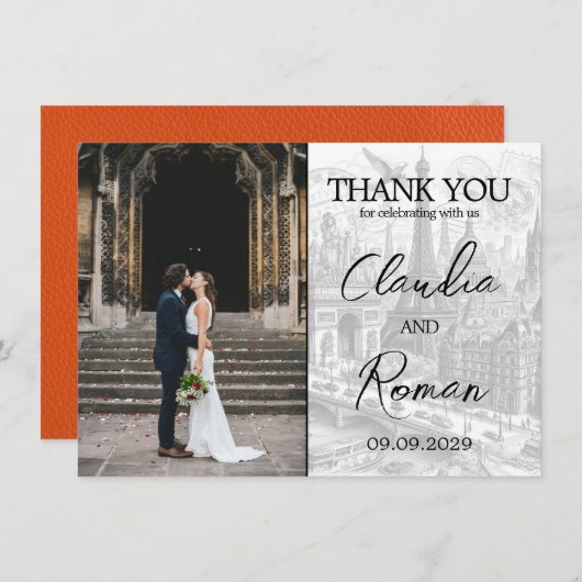 オレンジパリパスポート サンキューカード (正面/裏面)