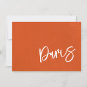 オレンジパリパスポート サンキューカード (裏面)