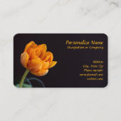 オレンジパリーミングフラワーバラブドフローラ 名刺 (正面)