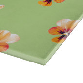 オレンジパンジー カッティングボード (角)