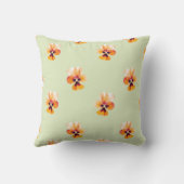 オレンジパンジー クッション (裏面)