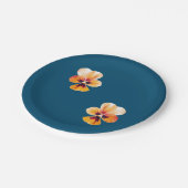 オレンジパンジー ペーパープレート (アングル)