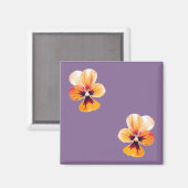 オレンジパンジー マグネット (正面/裏面)