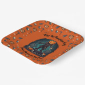 🎃オレンジパンプキンキングハロウィーンプレート🧡 ペーパープレート (傾斜あり)