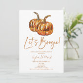 オレンジパンプキンディスコボールブギハローウィンパーティ 招待状 (スタンド正面)