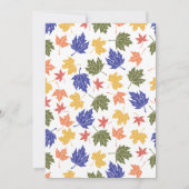 オレンジパンプキントラックベビーシャワーガール招待状 招待状 (裏面)