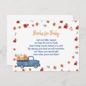 オレンジパンプキントラックベビーブックインサートカード ポストカード (正面/裏面)