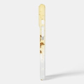 オレンジパーソナライズされたスパイラルフラクタル Case-Mate iPhoneケース (裏面 / 左)