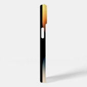 オレンジパーソナライズされた色の放射状テクスチャiphone 15 Case-Mate iPhoneケース (裏面 / 右)