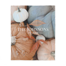 オレンジパーソナライズされた色の白と青のカボチャ