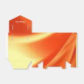 オレンジパーソナライズされた色 フェイバーボックス (折り畳みなし)