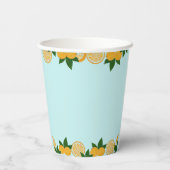 オレンジパーティーフルーツフレッシュベビー 紙コップ (裏面)