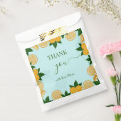 オレンジパーティーフルーツ新鮮な赤ちゃんシャワーギフト フェイバーバッグ (封をした状態)