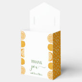 オレンジパーティーフルーツ新鮮な赤ちゃんシャワー フェイバーボックス (オープン)