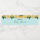 オレンジパーティーフルーツ新鮮な赤ちゃんシャワー ペットボトルラベル (シングルラベル)