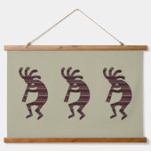 オレンジパープルタンブラックサウスウエストココペリ 吊り下げ型タペストリー (正面)