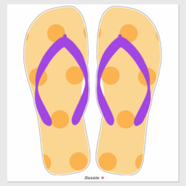 オレンジパープルビーチイビーチサンダルビーチサンダル シール