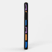 オレンジパープルブルーレトロ幾何学的 |モダン正方形 Case-Mate iPhoneケース (裏面/右)